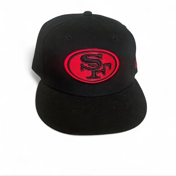 NFL Other - Black New Era 7 3/4 Fitted Hat with Embroidered NFL San Francisco 49ers Logo